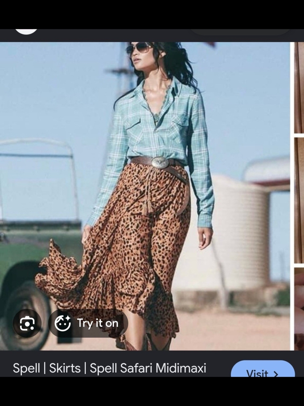 Spell Safari Skirt READ ReAD ReAD FLAWED Tag Small As Is